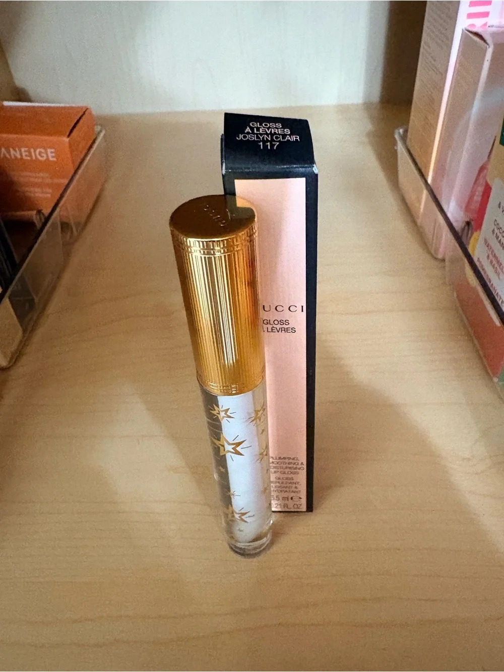GUCCI Gold-Capped Lip Gloss with Star Detail